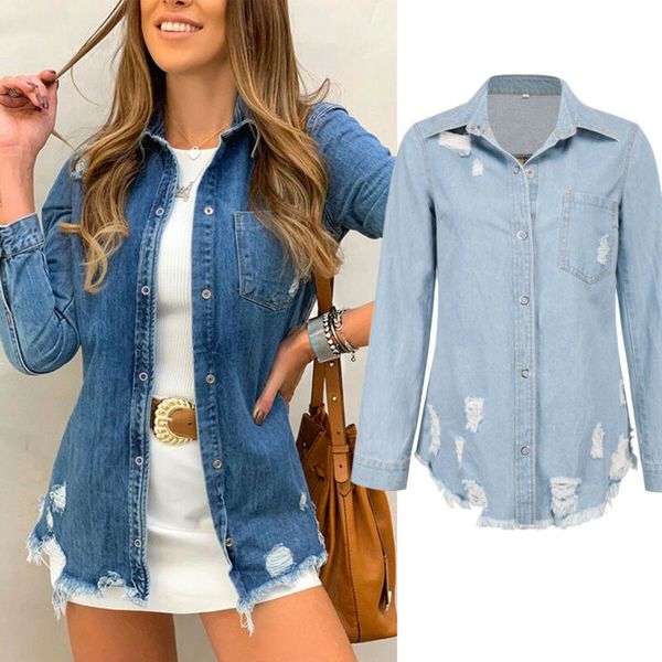 women ladies ripped oversized denim jacket jeans coat boyfriends overcoat size, Black;brown
women ladies ripped oversized denim jacket jeans coat boyfriends overcoat size, Black;brown