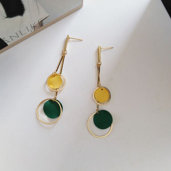 dangle & chandelier timlee e021 temperamental geometry round alloy long earrings fashion jewelry wholesale, Silver
dangle & chandelier timlee e021 temperamental geometry round alloy long earrings fashion jewelry wholesale, Silver