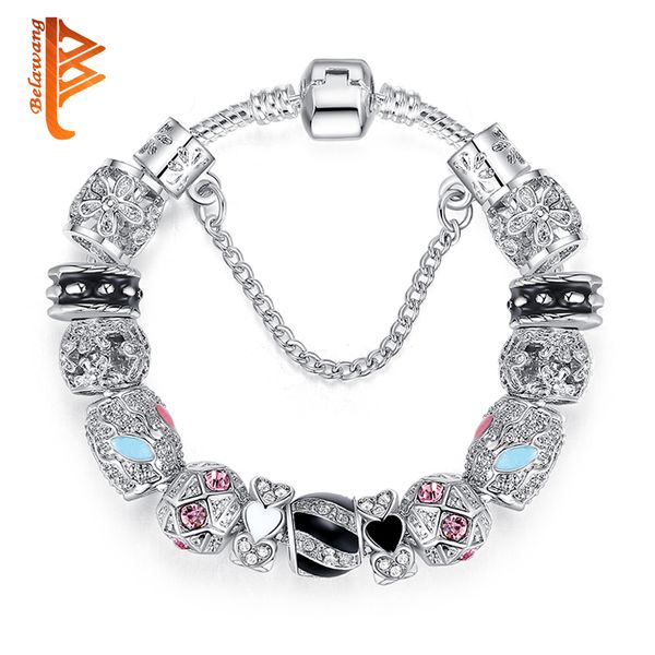 belawang vintage diy crystal glass beads charm bracelets for women original bracelets & bangles with safety chain luxury jewelry, Red;blue
belawang vintage diy crystal glass beads charm bracelets for women original bracelets & bangles with safety chain luxury jewelry, Red;blue