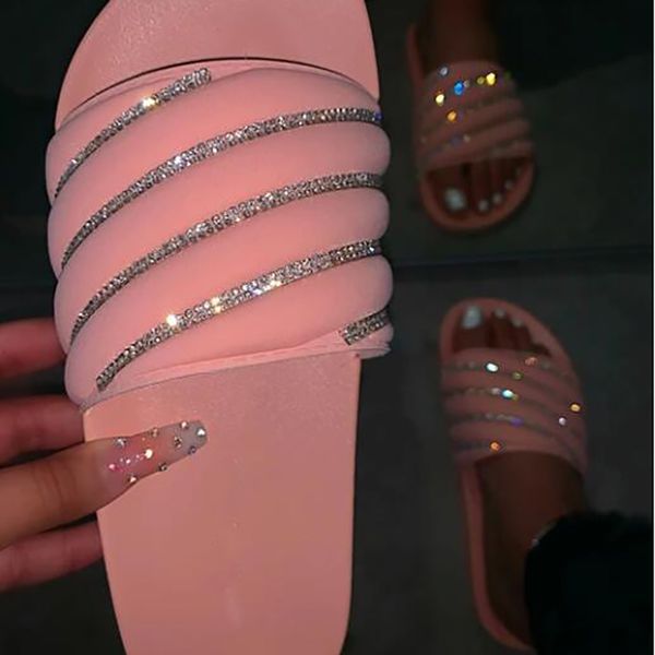 women slippers fashionable 2020 summer comfortable sequins flat bottom home slides plus size beach ladies slippers, Black
women slippers fashionable 2020 summer comfortable sequins flat bottom home slides plus size beach ladies slippers, Black