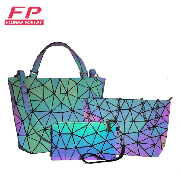2020 new women handbag luxury shoulder bag 3pcs set geometric luminous bag tote crossbody female purse and wallet for ladies
2020 new women handbag luxury shoulder bag 3pcs set geometric luminous bag tote crossbody female purse and wallet for ladies