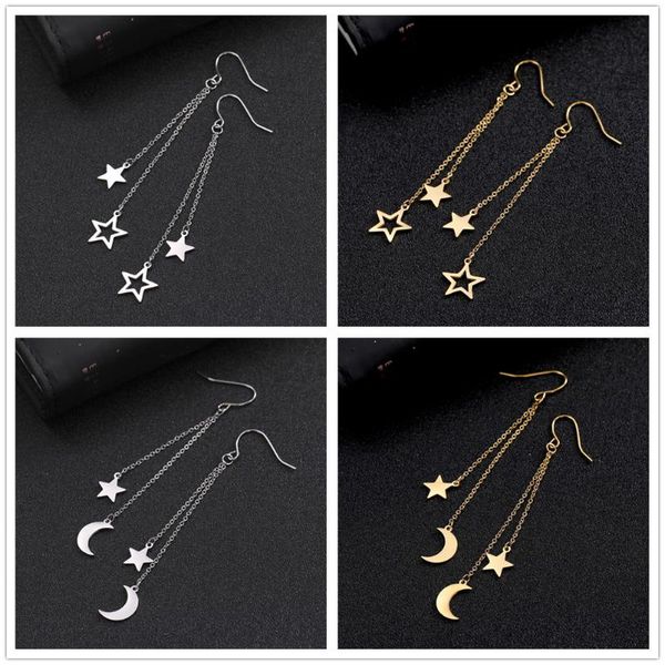 dangle & chandelier skyrim fashion golden star moon tassel earrings women korean statement earring stainless steel jewelry gift 2021, Silver
dangle & chandelier skyrim fashion golden star moon tassel earrings women korean statement earring stainless steel jewelry gift 2021, Silver