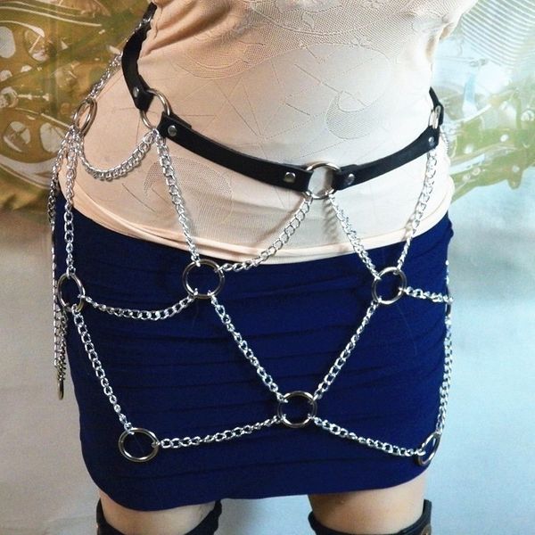 punk geometric loop chain harness belt bondage multilayer chain pin buckle waist belt for women nightclub accessories, Black;brown
punk geometric loop chain harness belt bondage multilayer chain pin buckle waist belt for women nightclub accessories, Black;brown