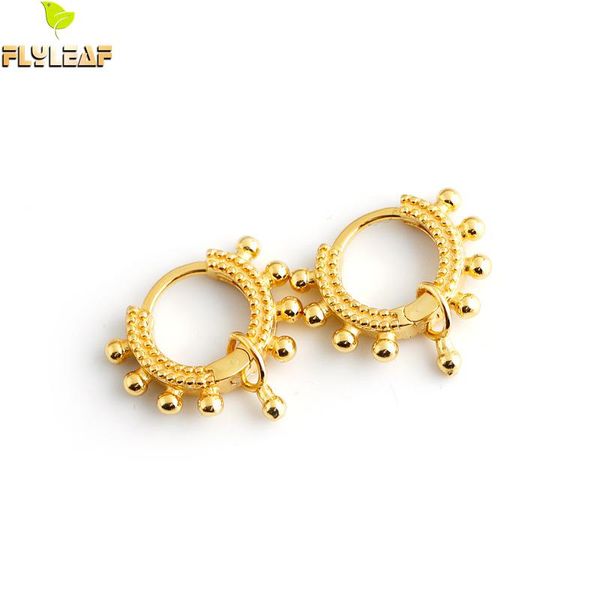 925 sterling silver round nails gold hoop earrings for women light luxury lady student ear buckle fine jewelry flyleaf, Golden;silver
925 sterling silver round nails gold hoop earrings for women light luxury lady student ear buckle fine jewelry flyleaf, Golden;silver