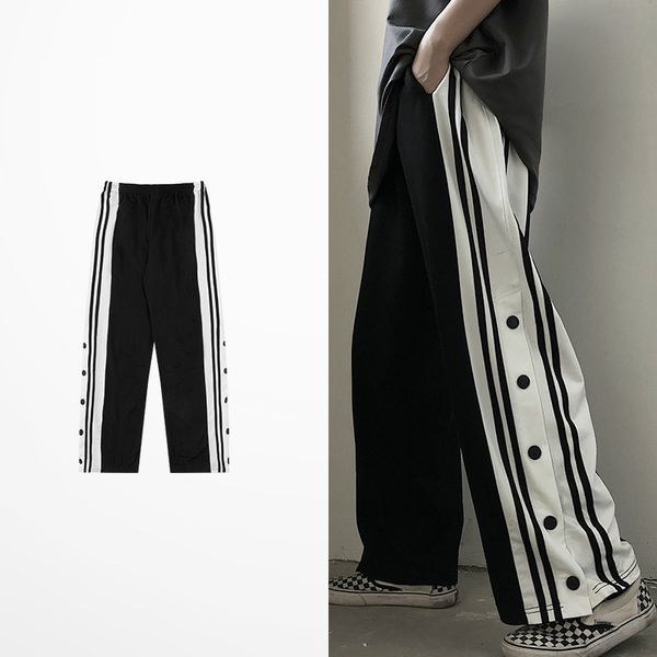 men's pants hip hop retro side slip fastener men tide brand streetwear pant high street fashion rock punk for and women, Black
men's pants hip hop retro side slip fastener men tide brand streetwear pant high street fashion rock punk for and women, Black
