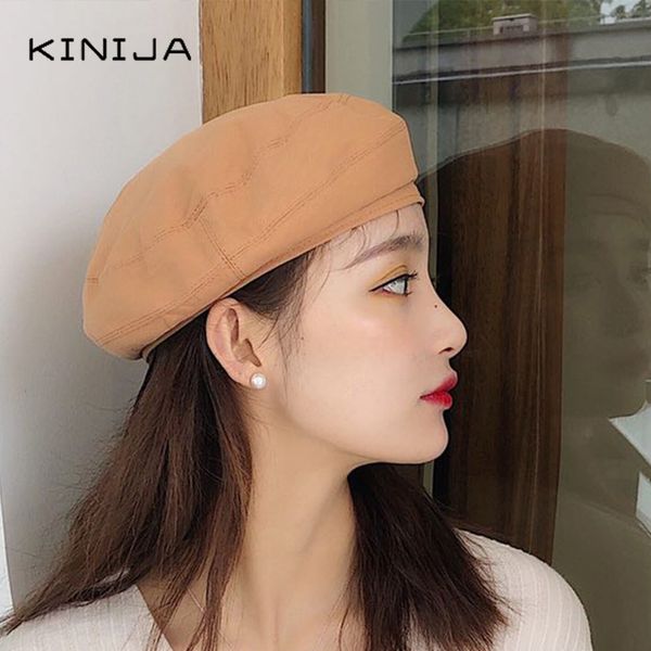 berets autumn beret hats women cotton solid color fashion retro thin painter cap hat female gorras vintage flat girl beanies, Blue;gray
berets autumn beret hats women cotton solid color fashion retro thin painter cap hat female gorras vintage flat girl beanies, Blue;gray