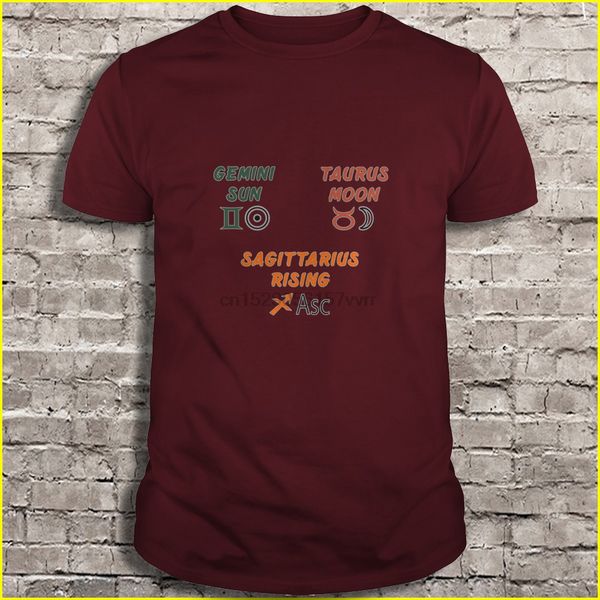 men t shirt gemini sun taurus moon sagittarius rising women t-shirt