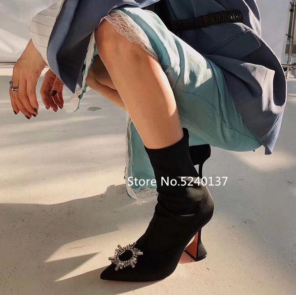 новый европейский дизайн странный каблук кристаллы черный женщины boots шелковый остроконечные toe side zip упругие тонкий середины икры сап, Black
новый европейский дизайн странный каблук кристаллы черный женщины boots шелковый остроконечные toe side zip упругие тонкий середины икры сап, Black