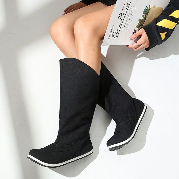 2020 new winter shoes woman casual boots women fashion boots solid flat heel mid-calf plus velvet warm zapatos mujer, Black
2020 new winter shoes woman casual boots women fashion boots solid flat heel mid-calf plus velvet warm zapatos mujer, Black