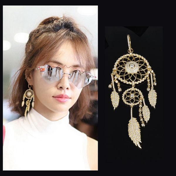 missvikki luxury bohemian italy dreamcatcher tassels pendant earrings shiny charm earring for women bride wedding daily party, Silver
missvikki luxury bohemian italy dreamcatcher tassels pendant earrings shiny charm earring for women bride wedding daily party, Silver