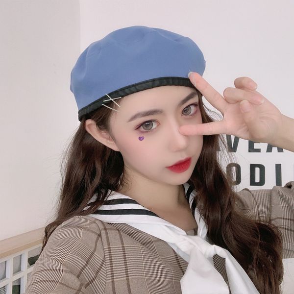 berets beret female summer thin section british retro octagonal cap breathable japanese sunscreen sunshade hat double-sided kapelusz, Blue;gray
berets beret female summer thin section british retro octagonal cap breathable japanese sunscreen sunshade hat double-sided kapelusz, Blue;gray