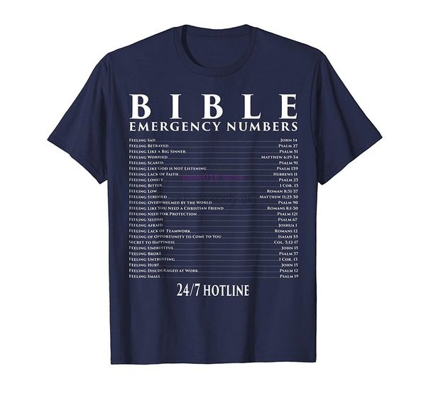 brand men shirt bible emergency ine numbers cool christian t shirts
brand men shirt bible emergency ine numbers cool christian t shirts