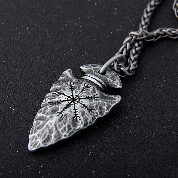pendant necklaces yage stainless steel chain with viking rune "aegishjalmr" spear necklace as men gift, Silver
pendant necklaces yage stainless steel chain with viking rune "aegishjalmr" spear necklace as men gift, Silver