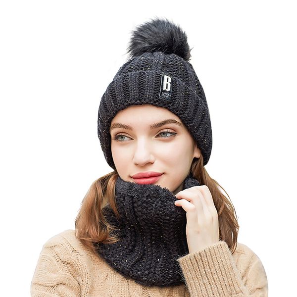 fashion women pompoms for scarf set and beanies of winter hat girl ring warm hat for girl scarf women's winter hats hceds, White;black
fashion women pompoms for scarf set and beanies of winter hat girl ring warm hat for girl scarf women's winter hats hceds, White;black