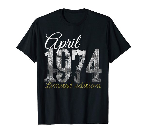 april 1974 tee - 45 year old shirt 1974 45th birthday gift