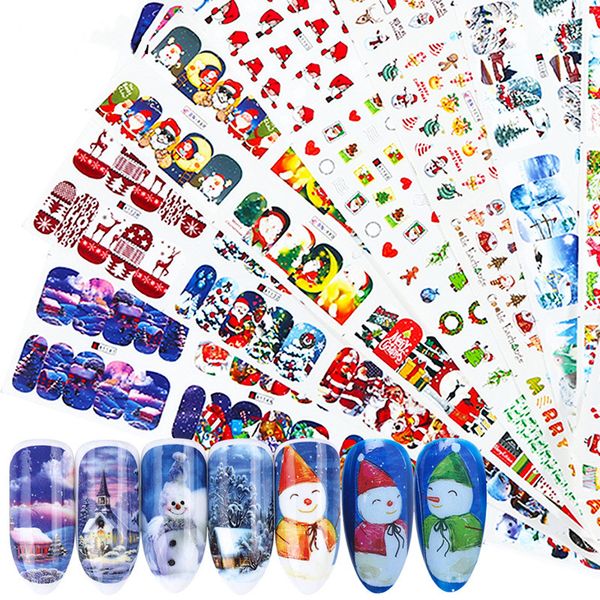 stickers & decals 12pcs christmas nail santa claus elk snowman water transfer sliders for nails cartoon winter year manicure, Black
stickers & decals 12pcs christmas nail santa claus elk snowman water transfer sliders for nails cartoon winter year manicure, Black