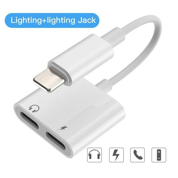 accezz phone for iphone xs max xr x 7 8 plus 3.5mm jack dual lighting earphone audio adapter 2 in 1 aux cable splitter
accezz phone for iphone xs max xr x 7 8 plus 3.5mm jack dual lighting earphone audio adapter 2 in 1 aux cable splitter