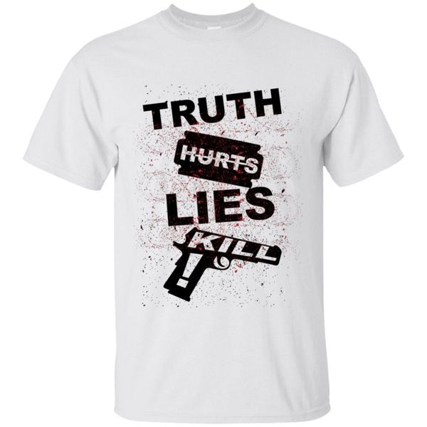 brand new 2019 лето мужская с коротким рукавом truth hurts lies убить футболку, quote рубашка, мужчины мужская graphic tee tee
brand new 2019 лето мужская с коротким рукавом truth hurts lies убить футболку, quote рубашка, мужчины мужская graphic tee tee