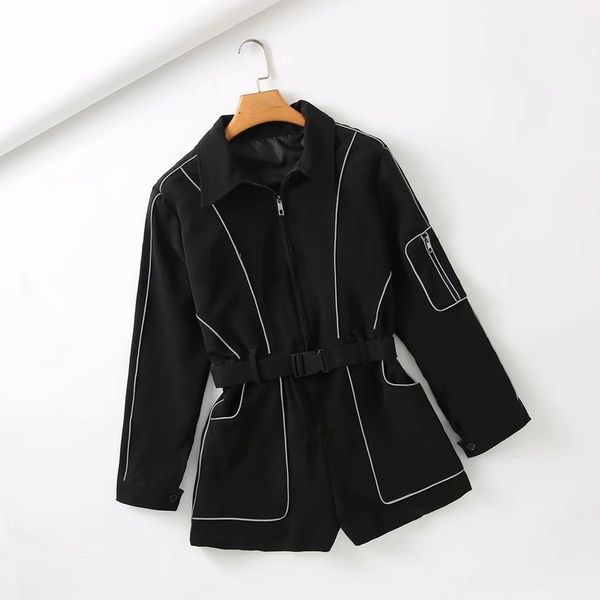 women's pants & capris 2021 early autumn fashion european and american style slim reflective stripe cool waist hugging cargo overalls w, Black;white
women's pants & capris 2021 early autumn fashion european and american style slim reflective stripe cool waist hugging cargo overalls w, Black;white