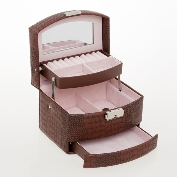 2020 new automatic jewelry box 3 layers jewelry case jewel package storage holding ring necklace bracelet earring festival gift t200917, Black;white
2020 new automatic jewelry box 3 layers jewelry case jewel package storage holding ring necklace bracelet earring festival gift t200917, Black;white