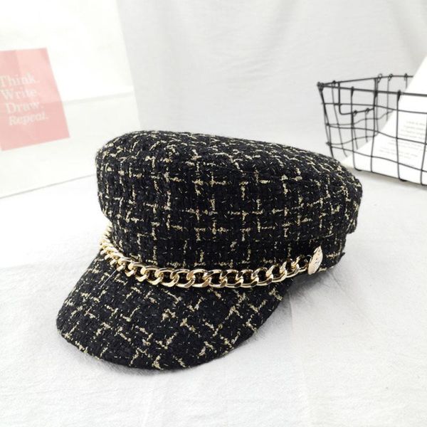 hat female autumn and winter octagonal hat japanese elegant fashion warm beret, Blue;gray 
hat female autumn and winter octagonal hat japanese elegant fashion warm beret, Blue;gray