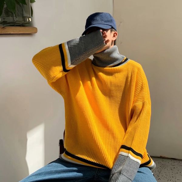 men's sweaters sweater 2021 autumn slim solid color round neck hip-hop long sleeve loose casual personality youth wear, White;black
men's sweaters sweater 2021 autumn slim solid color round neck hip-hop long sleeve loose casual personality youth wear, White;black