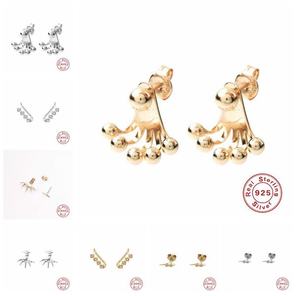 925 sterling silver hanging stud earrings for women star flower heart ball slice charm small studs earring a30, Golden;silver
925 sterling silver hanging stud earrings for women star flower heart ball slice charm small studs earring a30, Golden;silver