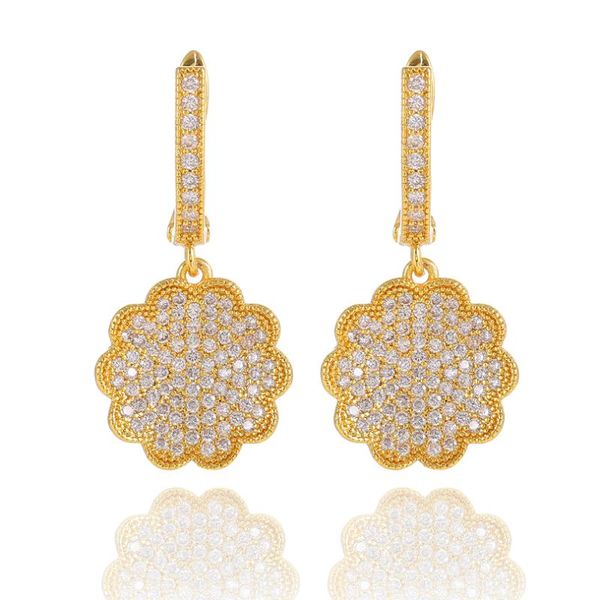 vintage flowers micro pave cz crystal circle hoop earrings for women gold color wedding bride jewelry earring, Golden;silver
vintage flowers micro pave cz crystal circle hoop earrings for women gold color wedding bride jewelry earring, Golden;silver