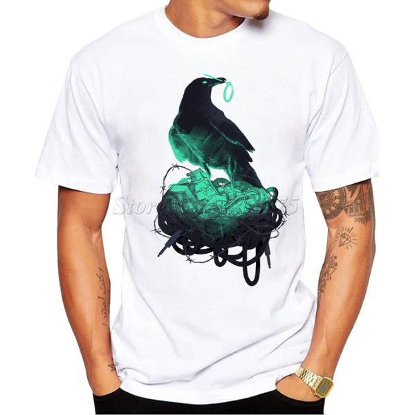 2019 new arrivals fashion black raven printed men's t shirt cool casual style t-shirt
2019 new arrivals fashion black raven printed men's t shirt cool casual style t-shirt