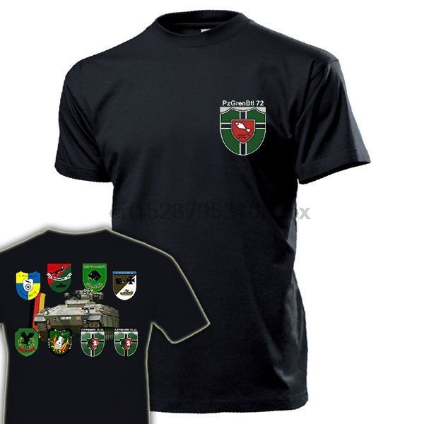 2020 summer cotton tee shirt pzgrenbtl 72 kompanien panzergrenadier bataillon bundeswehr - t shirt fashion t-shirt
2020 summer cotton tee shirt pzgrenbtl 72 kompanien panzergrenadier bataillon bundeswehr - t shirt fashion t-shirt