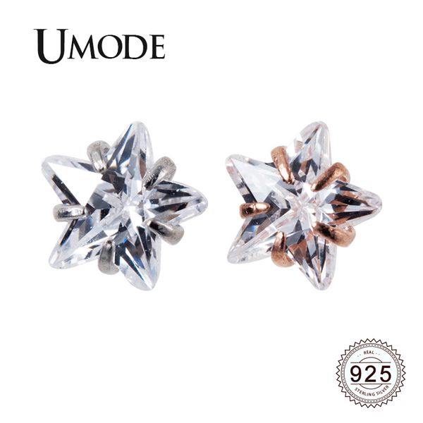 umode new fashion 925 sterling silver stars stud earring for women new rose and white gold jewelry pendientes mujer ale0575, Golden;silver
umode new fashion 925 sterling silver stars stud earring for women new rose and white gold jewelry pendientes mujer ale0575, Golden;silver