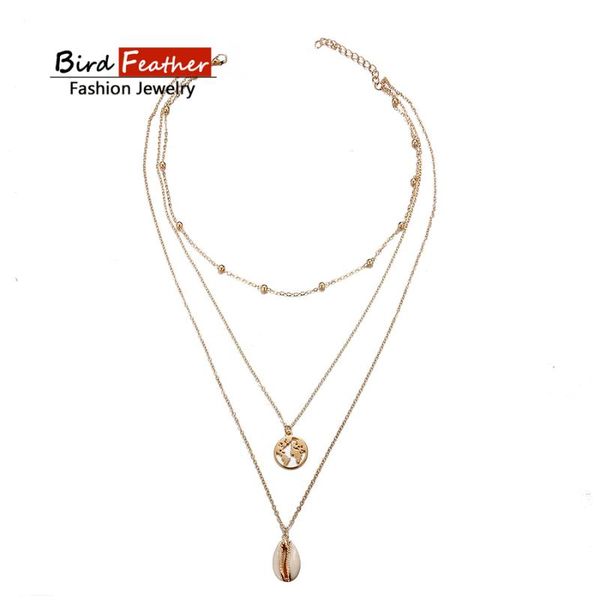 gold color choker necklace for women 3 layers shell map beads pendant chain necklaces & pendants velvet chokers fashion jewelry, Golden;silver
gold color choker necklace for women 3 layers shell map beads pendant chain necklaces & pendants velvet chokers fashion jewelry, Golden;silver