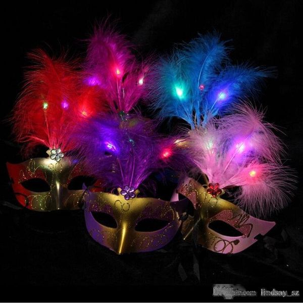 gold powder princess villus mask feather led luminous maskes halloween costume ball children toys party favor fast shipping
gold powder princess villus mask feather led luminous maskes halloween costume ball children toys party favor fast shipping