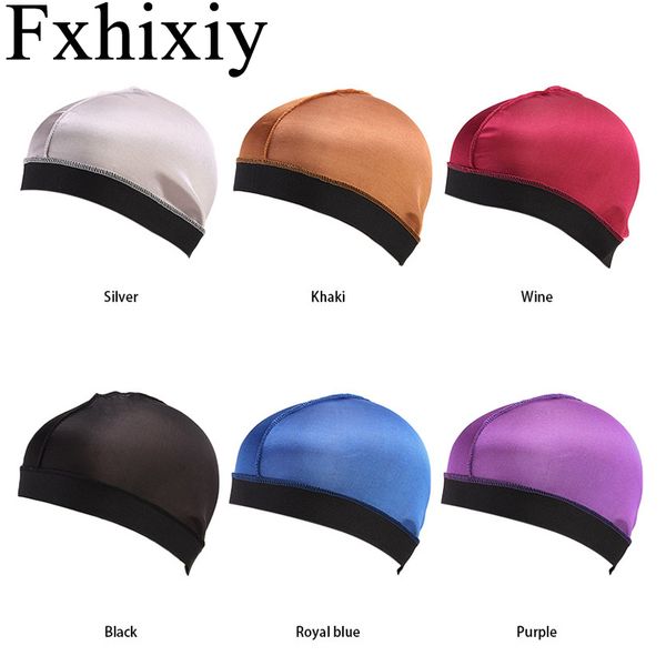 new summer stretchy satin breathable turban hat chemo headwear cap men hip hop durags, Blue;gray
new summer stretchy satin breathable turban hat chemo headwear cap men hip hop durags, Blue;gray