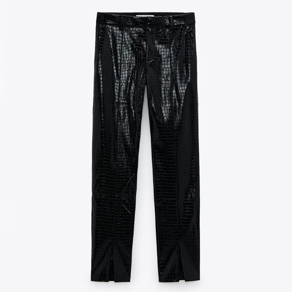 zoepo casual black faux leather pants women fashion straight trousers women elegant slim pu pencil pants female ladies ia, Black;white
zoepo casual black faux leather pants women fashion straight trousers women elegant slim pu pencil pants female ladies ia, Black;white