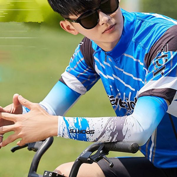 new men cooling arm sleeves cover cycling run fishing uv sun protection outdoor arm sleeves warmers, Black;gray
new men cooling arm sleeves cover cycling run fishing uv sun protection outdoor arm sleeves warmers, Black;gray