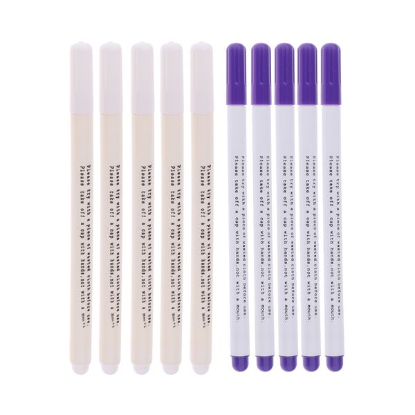 10pcs water erasable pen tailor vanishing marker water soluble pens plastic, Black
10pcs water erasable pen tailor vanishing marker water soluble pens plastic, Black