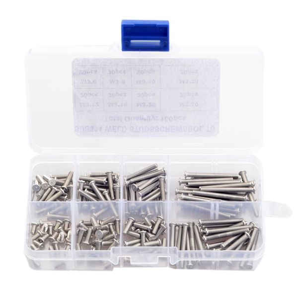 stud 160pcs m3 weld threaded studs for capacitor discharge welding spot screws nails stainless steel, Golden;silver
stud 160pcs m3 weld threaded studs for capacitor discharge welding spot screws nails stainless steel, Golden;silver