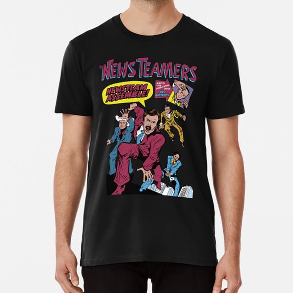 news team assemble t shirt anchorman ron burgundy parody comic book superhero retro geek nostalgia comedy will ferrel
news team assemble t shirt anchorman ron burgundy parody comic book superhero retro geek nostalgia comedy will ferrel