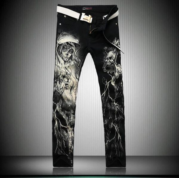2020 new men fashion slim casual personality non mainstream printing jeans male plus size trousers singer costumes 28-38, Blue
2020 new men fashion slim casual personality non mainstream printing jeans male plus size trousers singer costumes 28-38, Blue