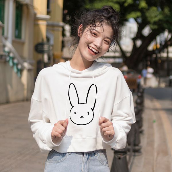 bad банни printed мода короткие толстовки для женщин осень повседневная уличная толстовка winter harajuku с капюшоном пуловеры для девочек, Black
bad банни printed мода короткие толстовки для женщин осень повседневная уличная толстовка winter harajuku с капюшоном пуловеры для девочек, Black