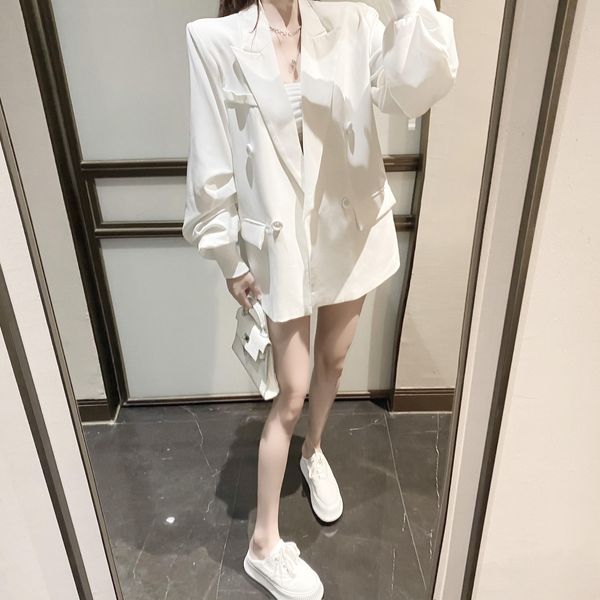 summer autumn small suit jacket women's white loose drape thin suit korean style wild oversized female blazer, Black;brown
summer autumn small suit jacket women's white loose drape thin suit korean style wild oversized female blazer, Black;brown