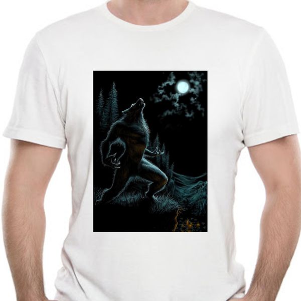 men tshirt howl of the werewolf werewolf t shirt women t-shirt tees 0626e