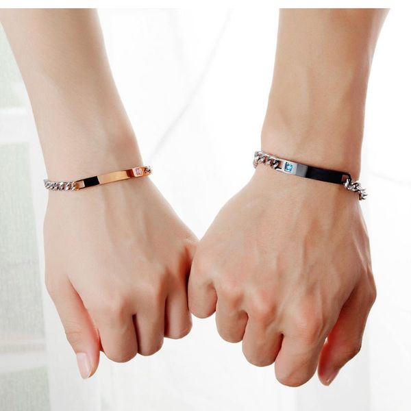 sainless steel zircon black rose gold silver color couple bracelet fashion trendy jewelry bracelets for women men
sainless steel zircon black rose gold silver color couple bracelet fashion trendy jewelry bracelets for women men