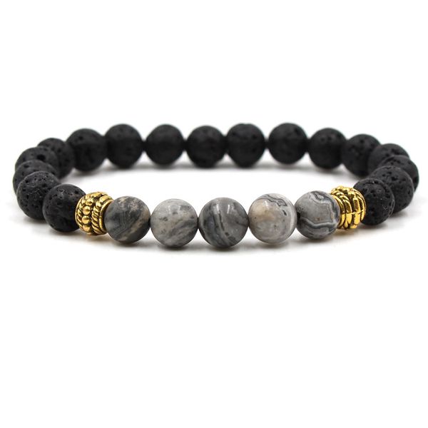 charm bracelets seven colors natural stone lava volcanic bracelet men and women pulseira feminina trendy healing chakra, Golden;silver
charm bracelets seven colors natural stone lava volcanic bracelet men and women pulseira feminina trendy healing chakra, Golden;silver