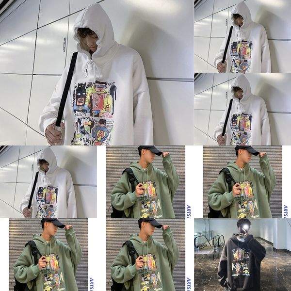 2020 autumn and winter new korean style trendy coat hip hop loose ins hooded coat sweatersweater sweater men's outer wear quggb, Black
2020 autumn and winter new korean style trendy coat hip hop loose ins hooded coat sweatersweater sweater men's outer wear quggb, Black