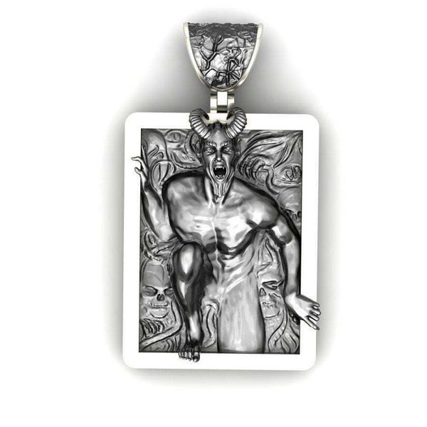 new horror devil skull retro men's necklaces euramerican punk gothic horn evil devil demon exaggeration pendant necklace jewelry, Silver
new horror devil skull retro men's necklaces euramerican punk gothic horn evil devil demon exaggeration pendant necklace jewelry, Silver
