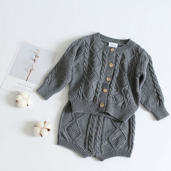brand cotton boys girls baby knit sweater cardigan + shorts suit new autumn winter children clothing baby clothes suit 200918, White
brand cotton boys girls baby knit sweater cardigan + shorts suit new autumn winter children clothing baby clothes suit 200918, White