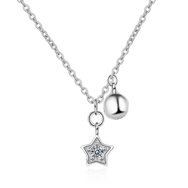 chains star series-star bell pendant necklace female clavicle chain korean creative exquisite decoration short jewelry, Silver
chains star series-star bell pendant necklace female clavicle chain korean creative exquisite decoration short jewelry, Silver
