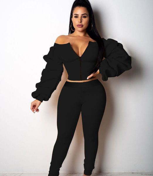 женская casual 2 piece set с плеча с длинным рукавом на молнии crop top и тощий длинные штаны party club streetwear, White
женская casual 2 piece set с плеча с длинным рукавом на молнии crop top и тощий длинные штаны party club streetwear, White